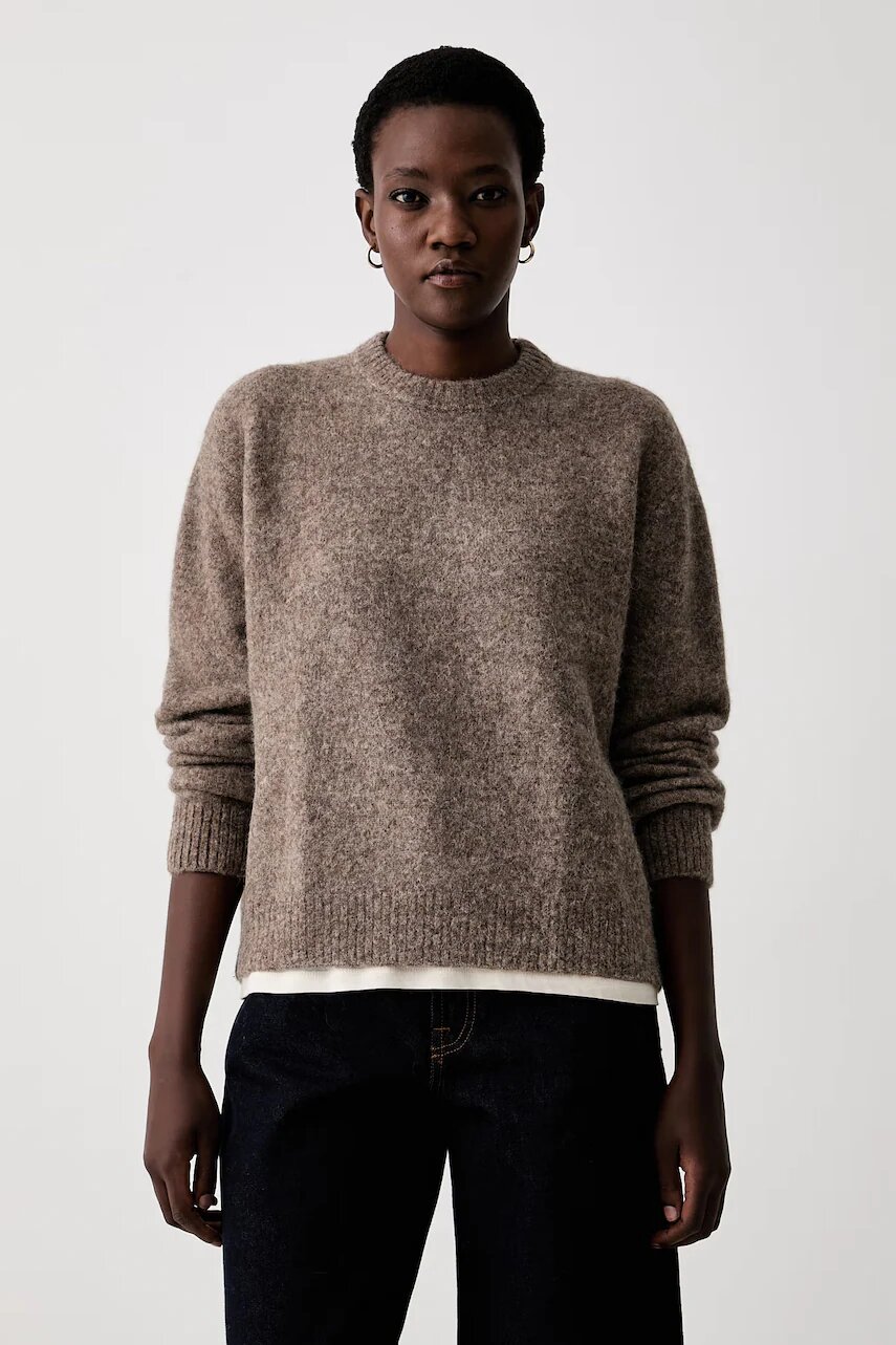A.P.C. pulover pentru femei cu lână pull candice