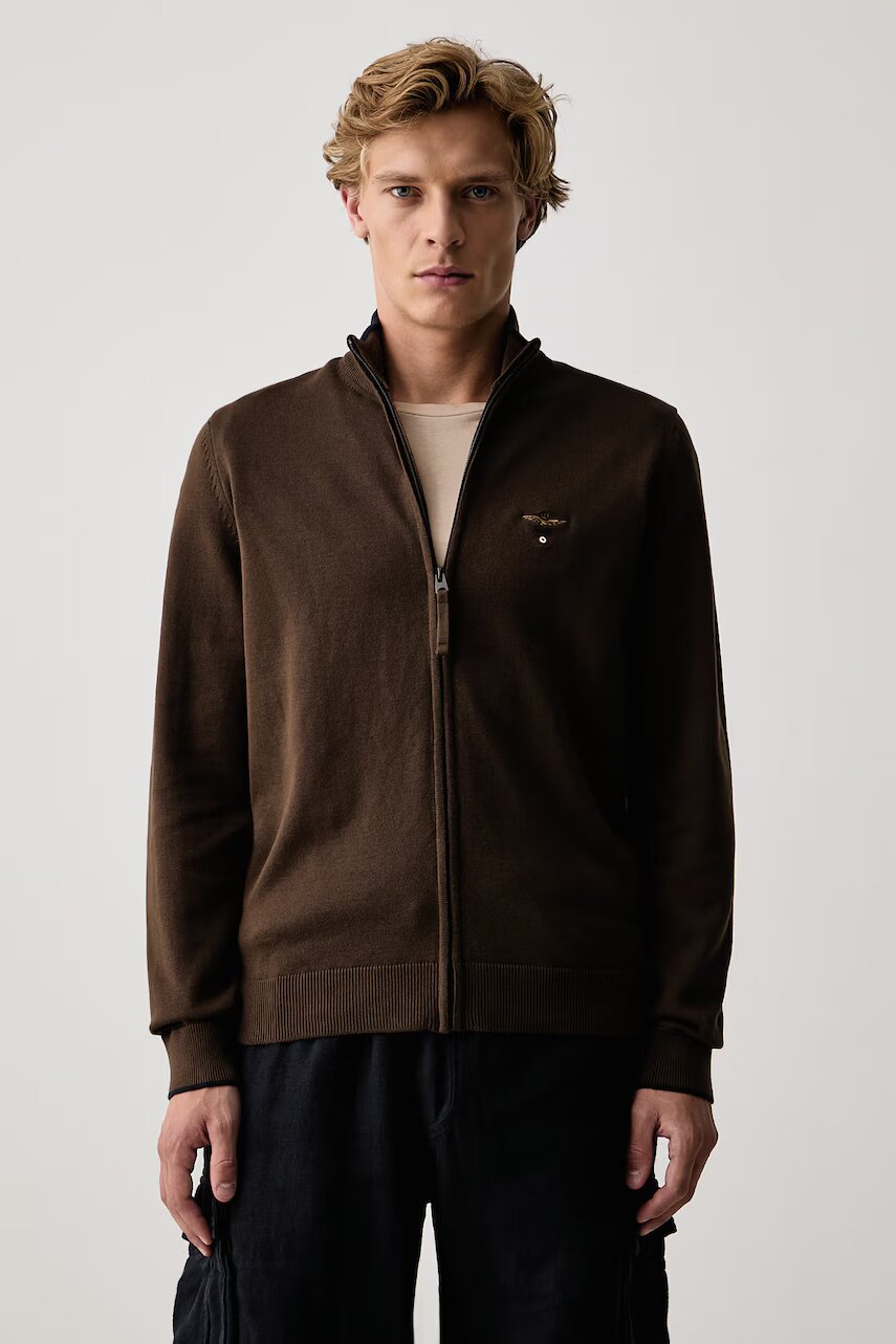 Aeronautica Militare cardigan pentru bărbați din bumbac