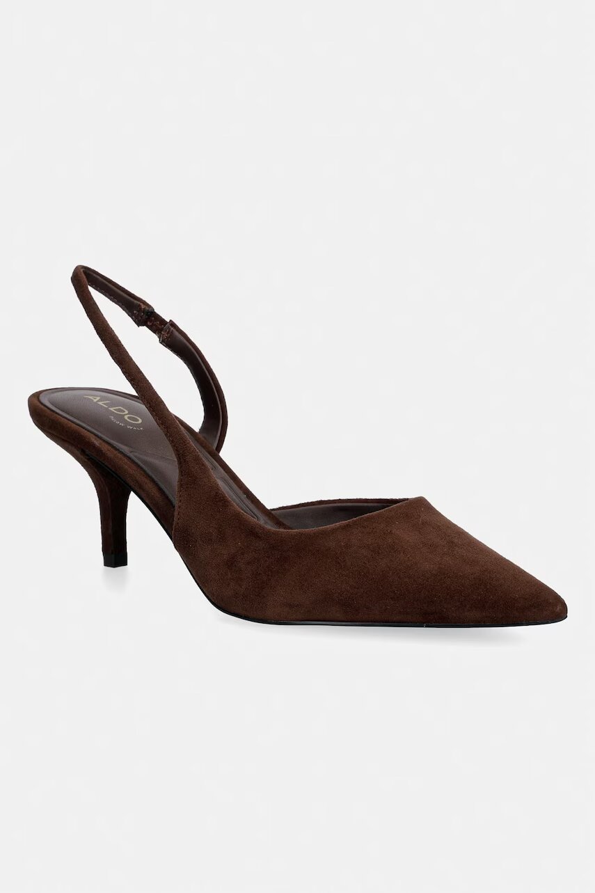 Aldo pantofi cu toc stiletto din piele întoarsă STESSYLOWSLING