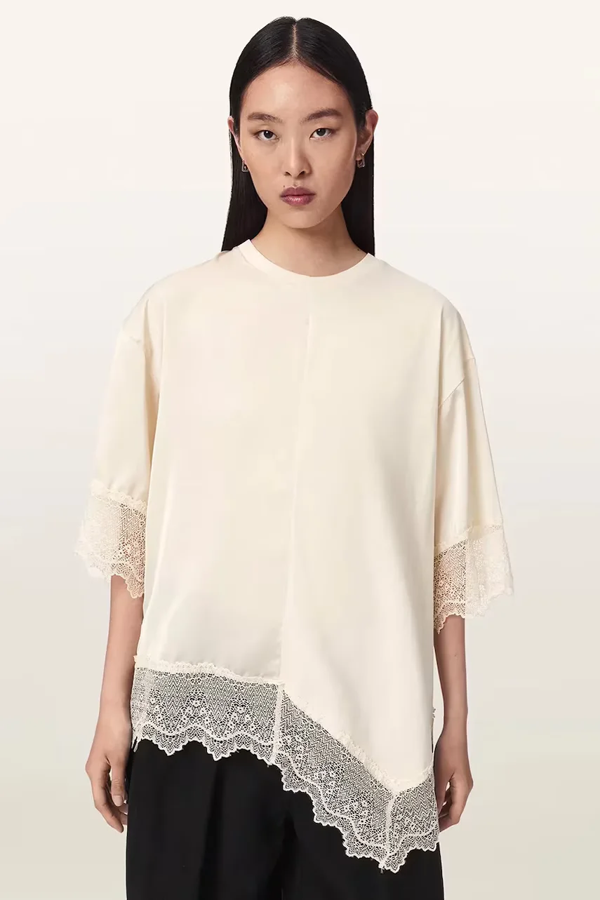 AllSaints bluză pentru femei din bumbac LENNY