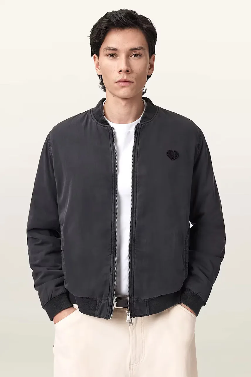 AllSaints geacă bomber pentru bărbați din bumbac FORRES