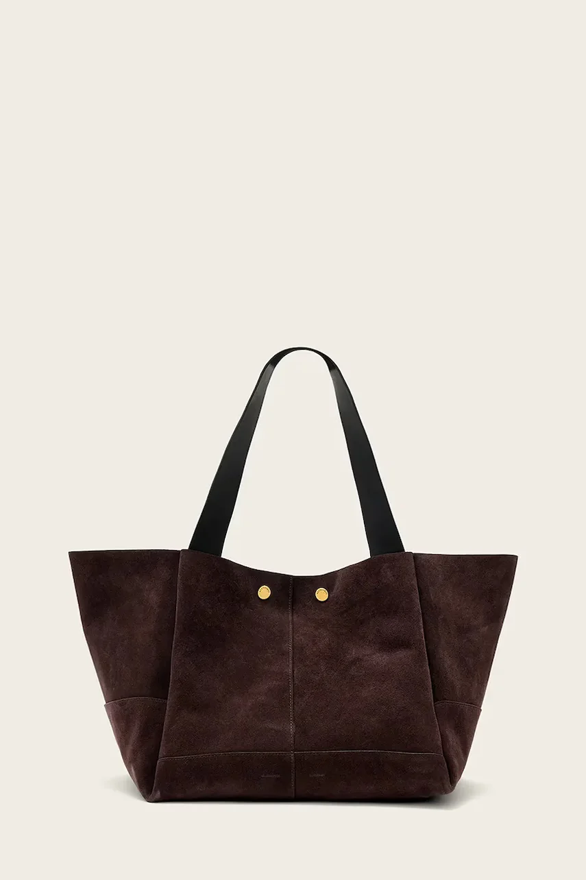 AllSaints geantă shopper pentru femei din piele întoarsă ROSALIE
