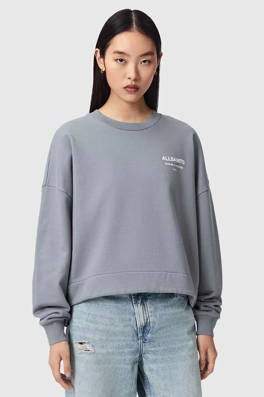AllSaints hanorac oversized pentru femei din bumbac DREAMER