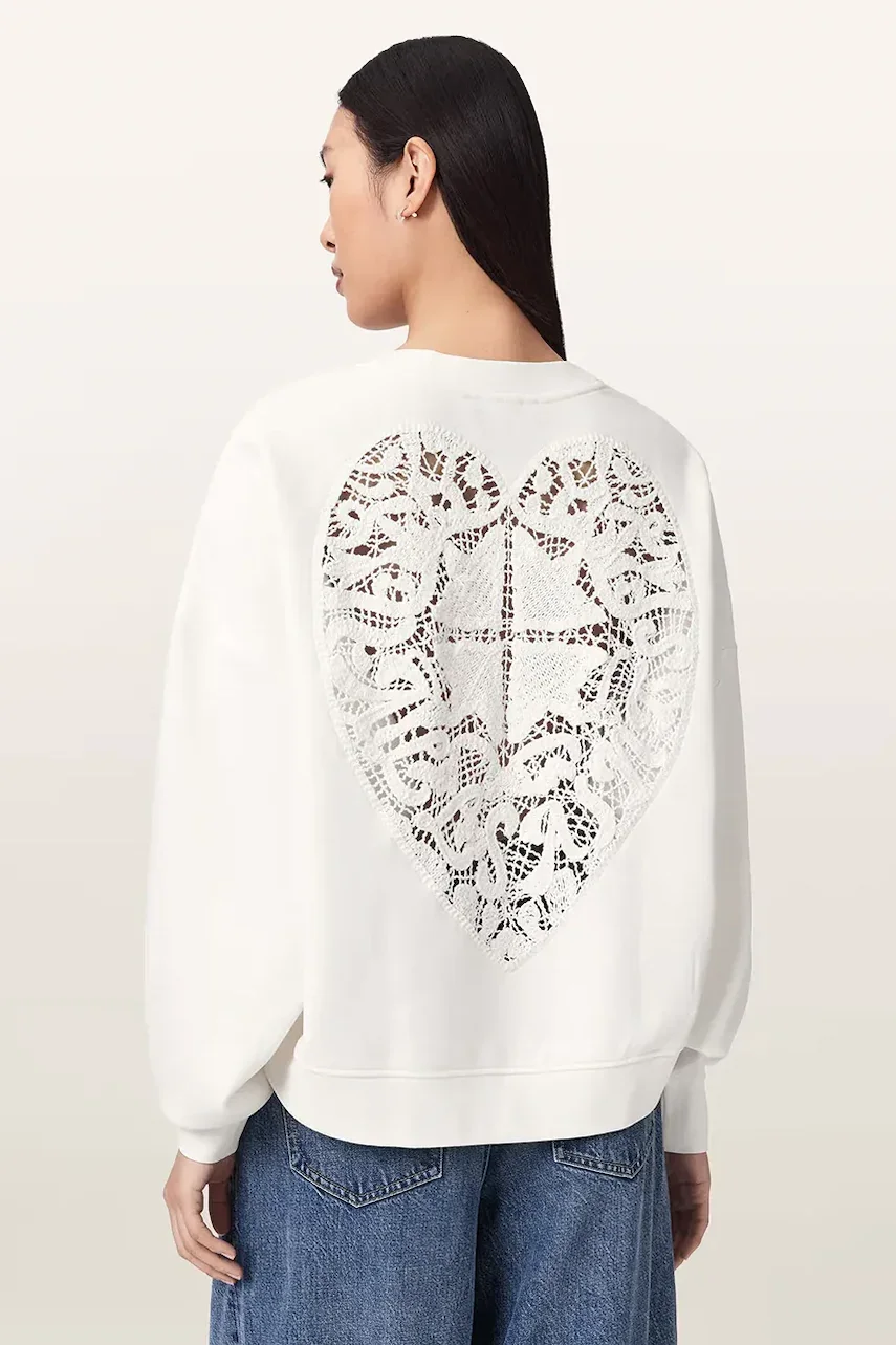AllSaints hanorac pentru femei cu bumbac ESME