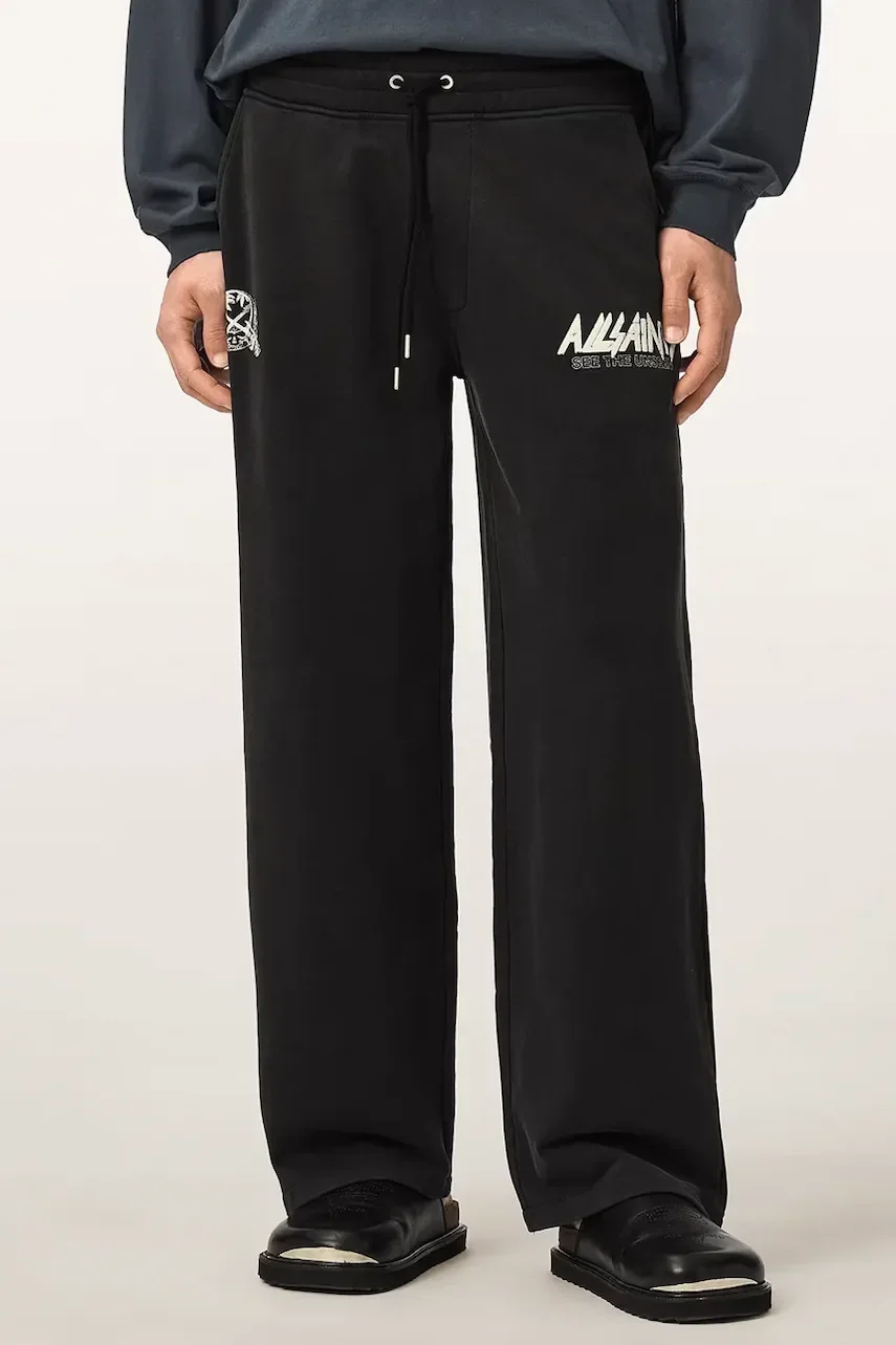 AllSaints pantaloni de trening pentru bărbați din bumbac CHROMIUM