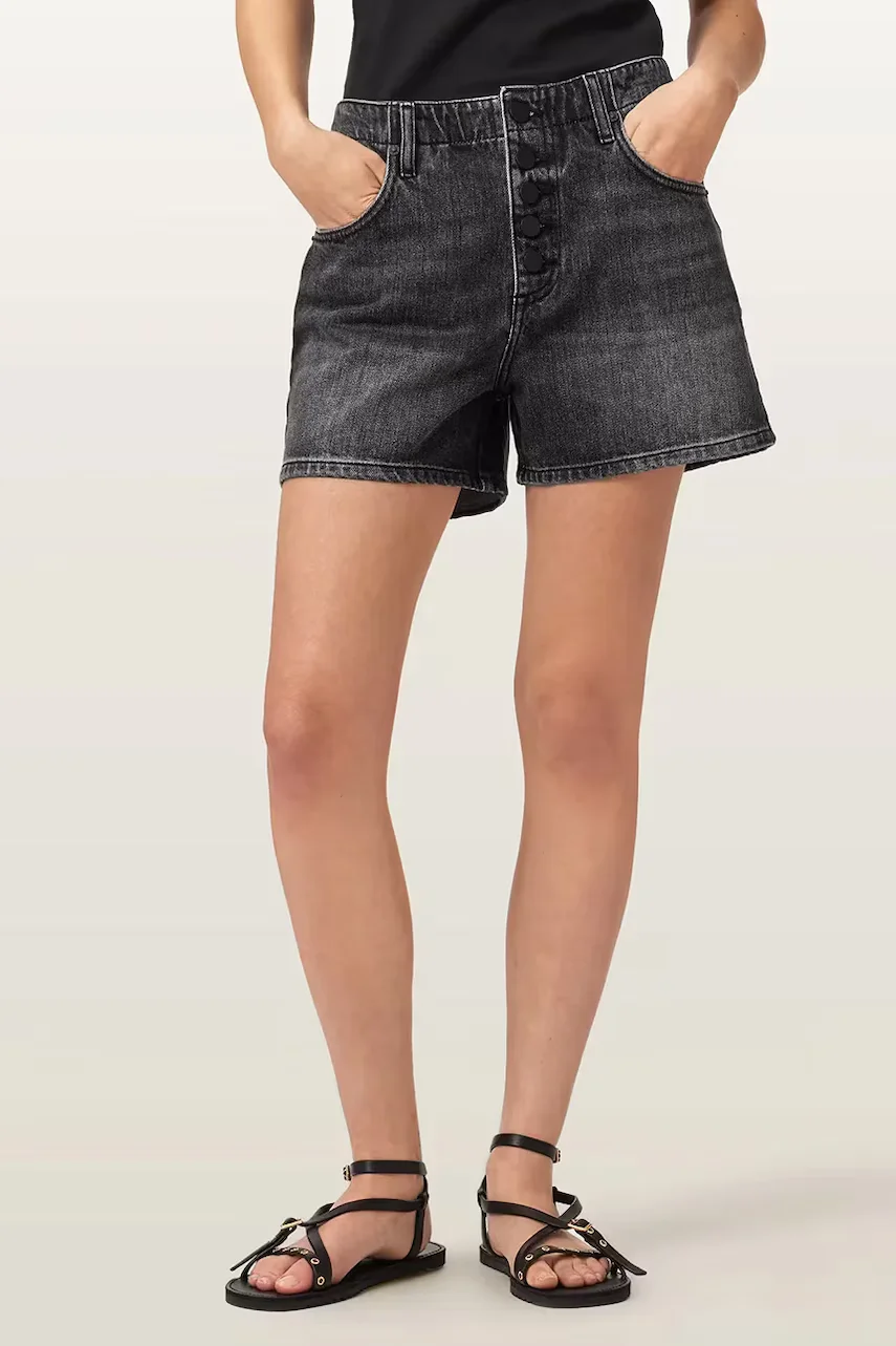 AllSaints pantaloni scurți pentru femei din denim TAY