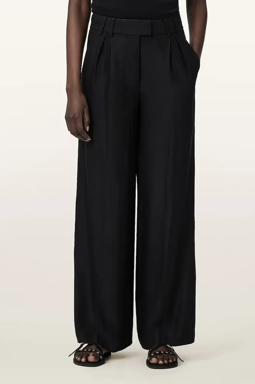 AllSaints pantaloni wide leg pentru femei din in CHARLEY