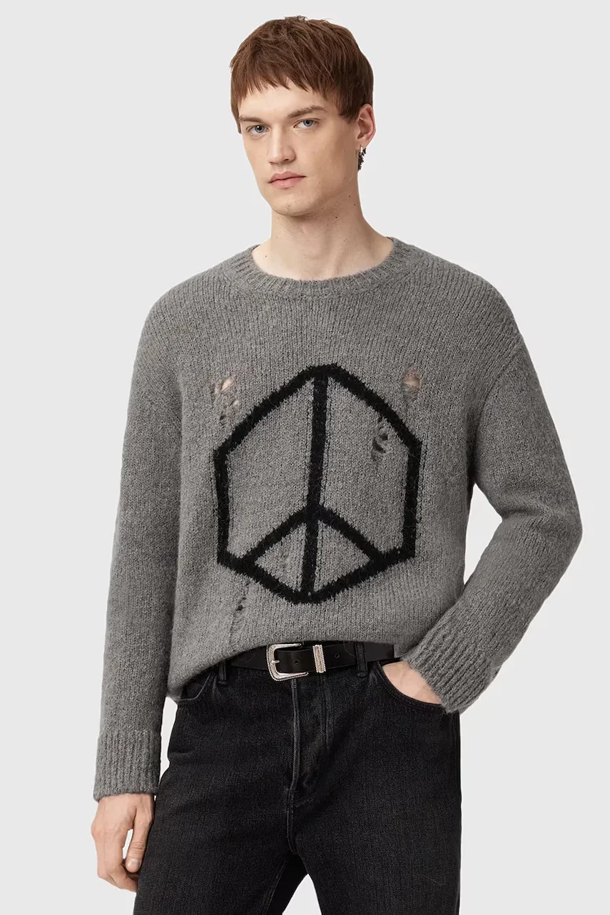 AllSaints pulover din amestec de lână MESSAGE