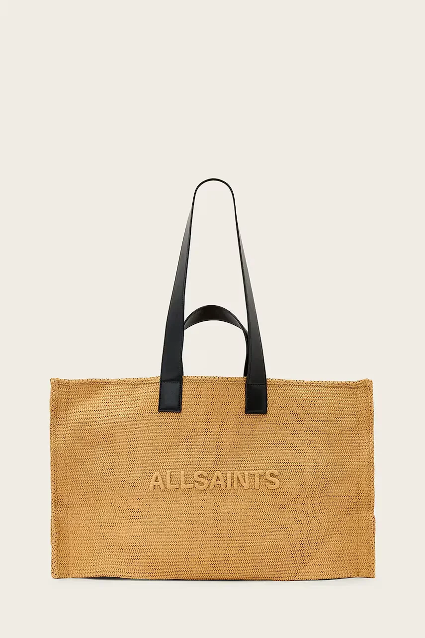 AllSaints Tote bag pentru femei împletită LUTECE
