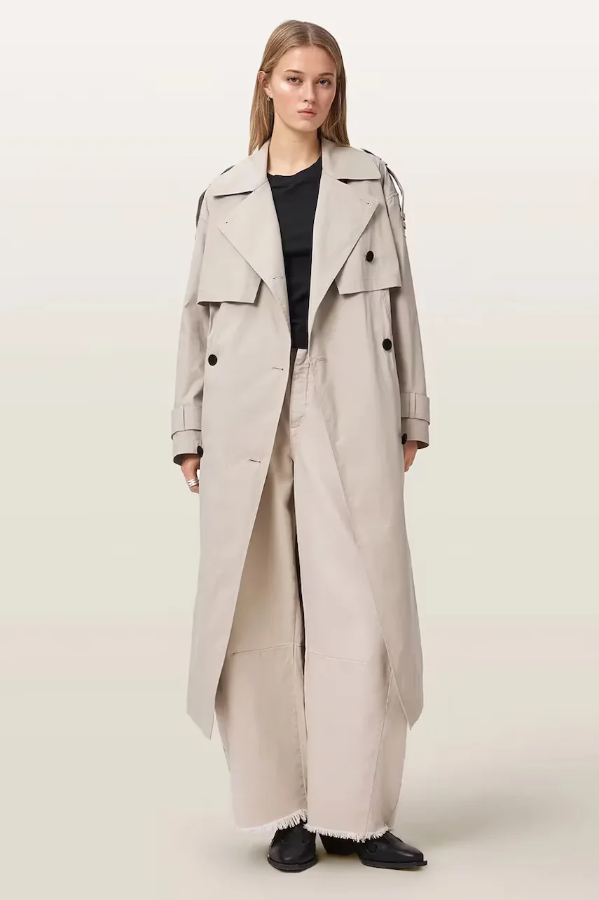AllSaints trenci pentru femei cu bumbac LINNIE LIB