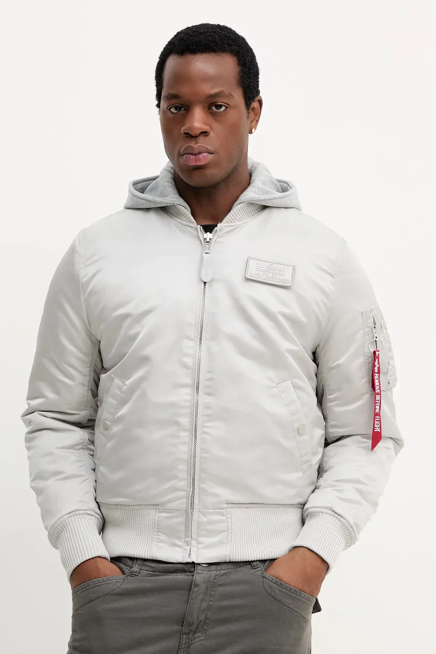 Alpha Industries geacă bomber MA-1 Zip Hood Backprint Bomber