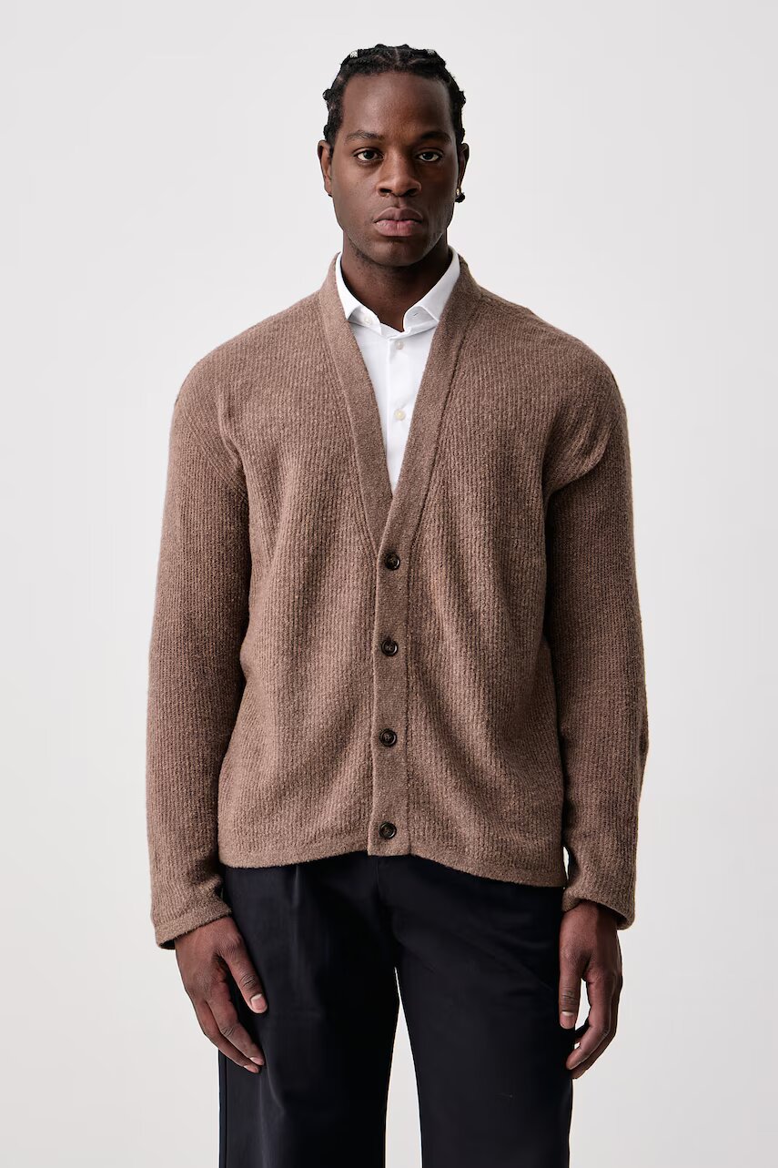 American Vintage cardigan pentru bărbați cu amestec de lână