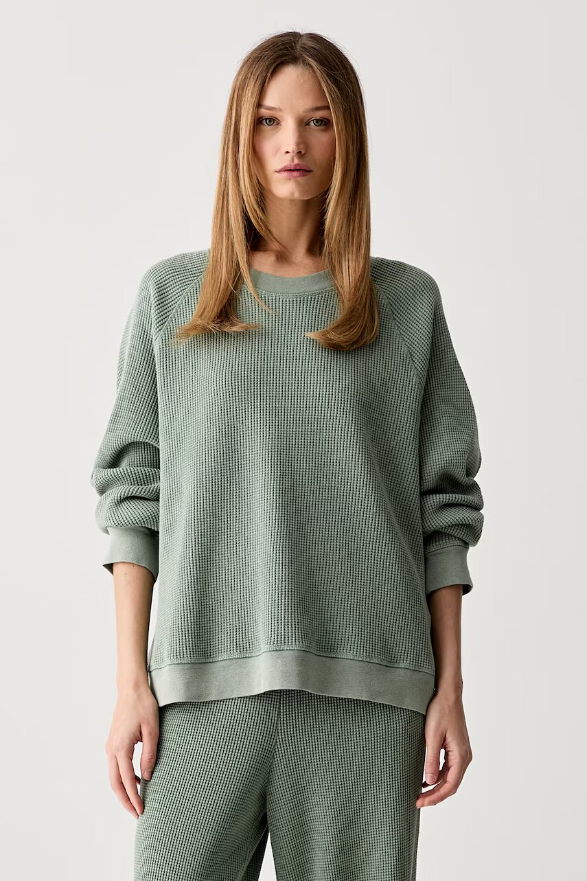 American Vintage hanorac oversized pentru femei din bumbac