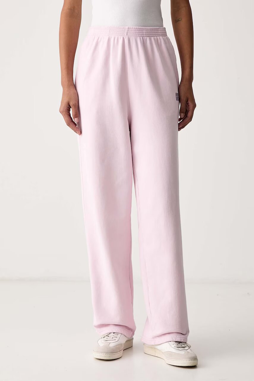 American Vintage pantaloni de trening pentru femei din bumbac