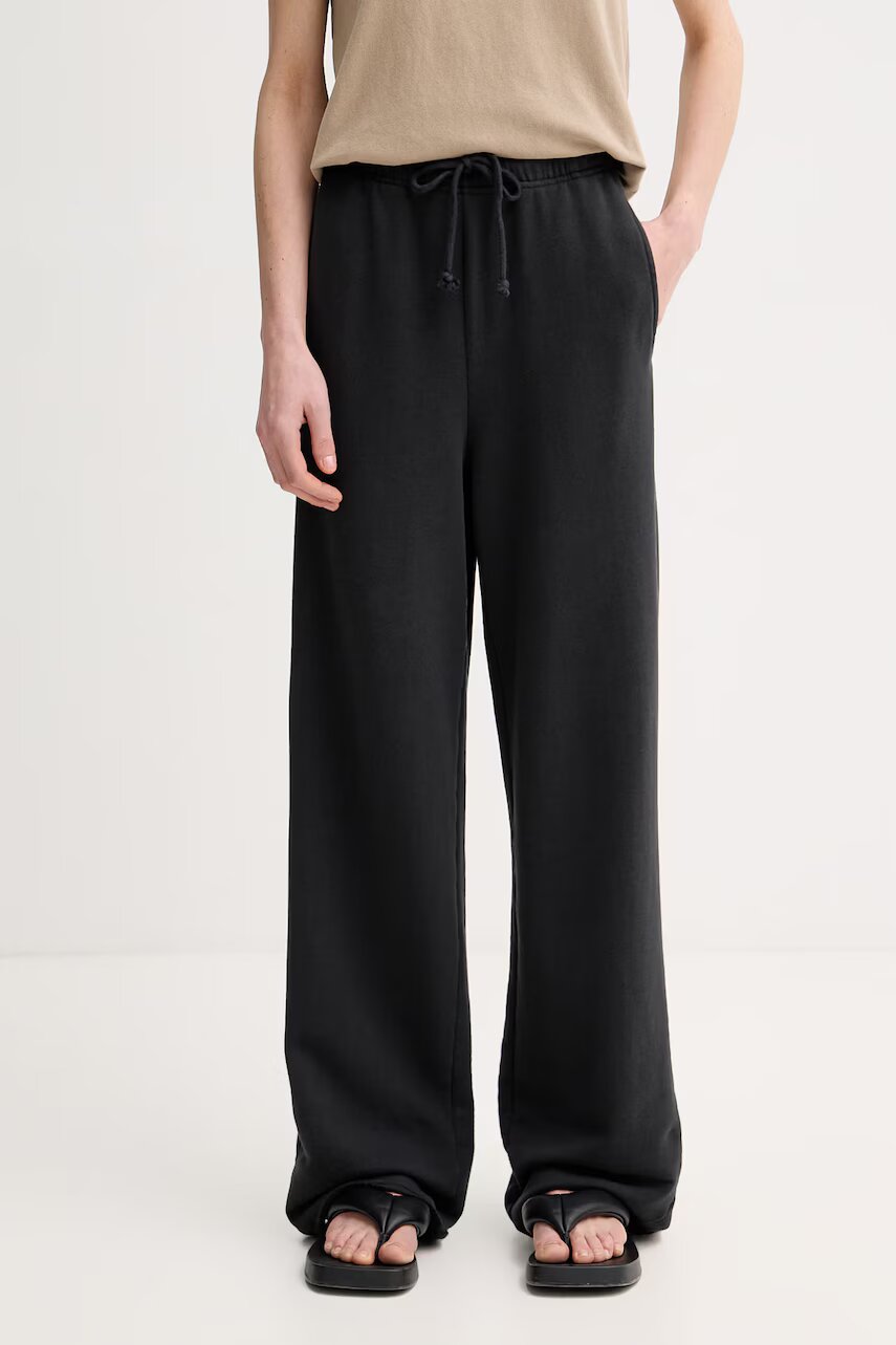 American Vintage pantaloni de trening pentru femei din bumbac cu elastan