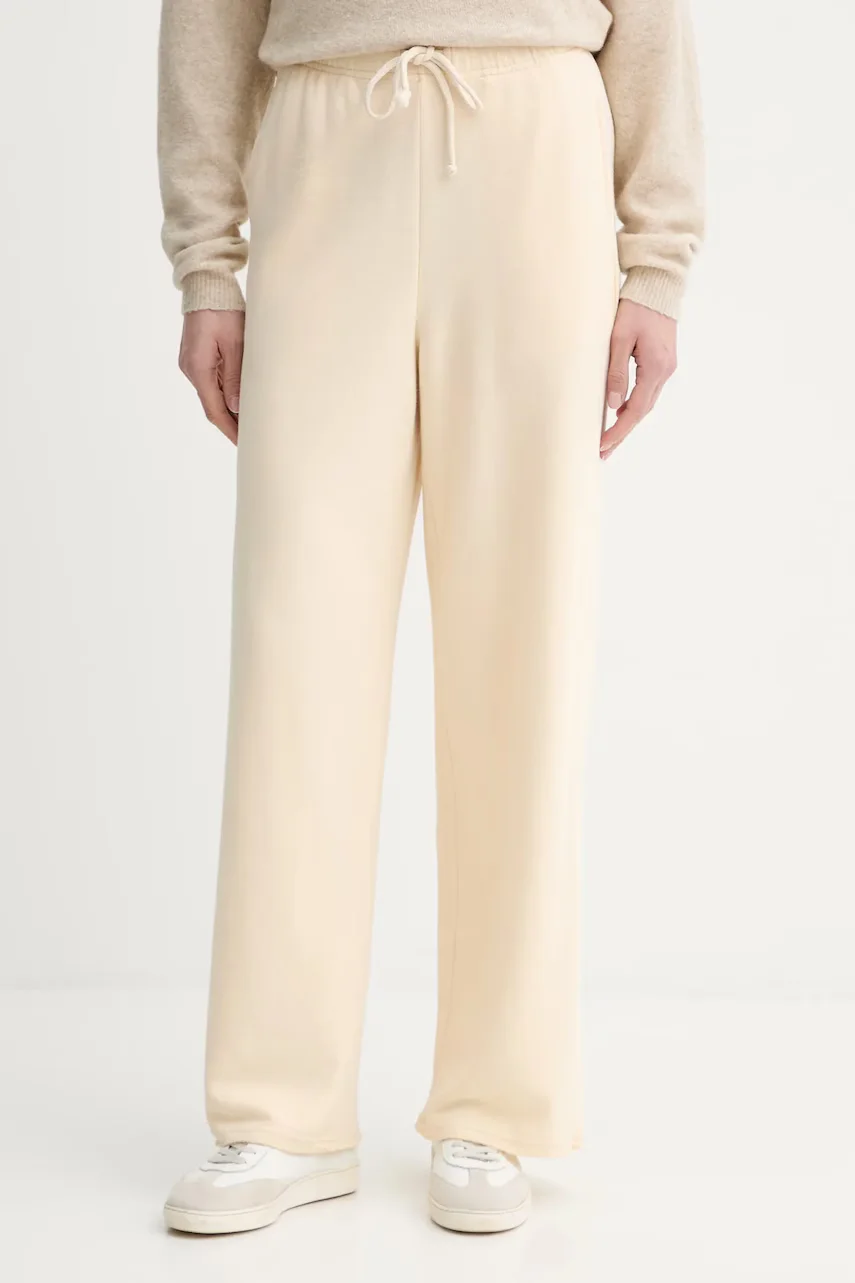 American Vintage pantaloni de trening pentru femei din bumbac cu elastan