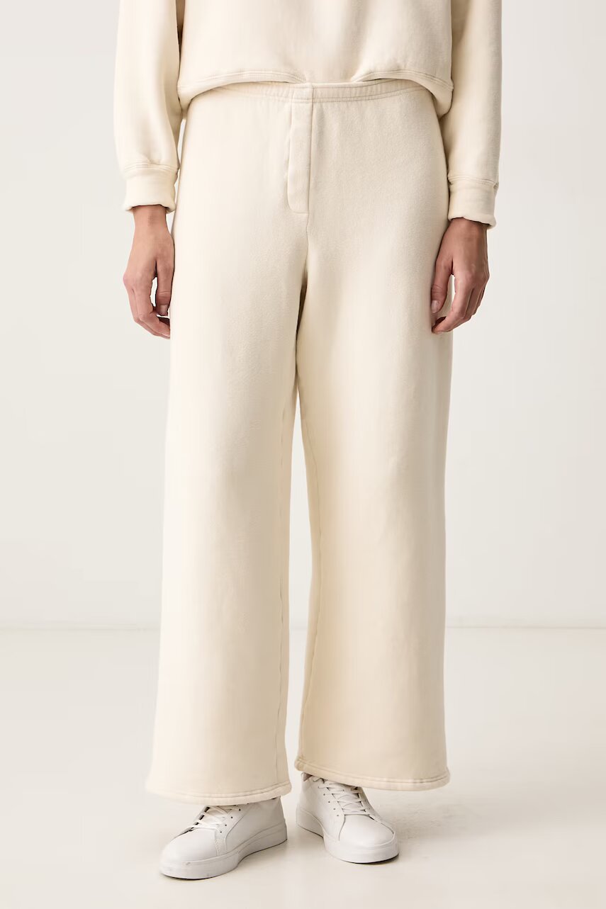 American Vintage pantaloni de trening pentru femei din bumbac cu elastan