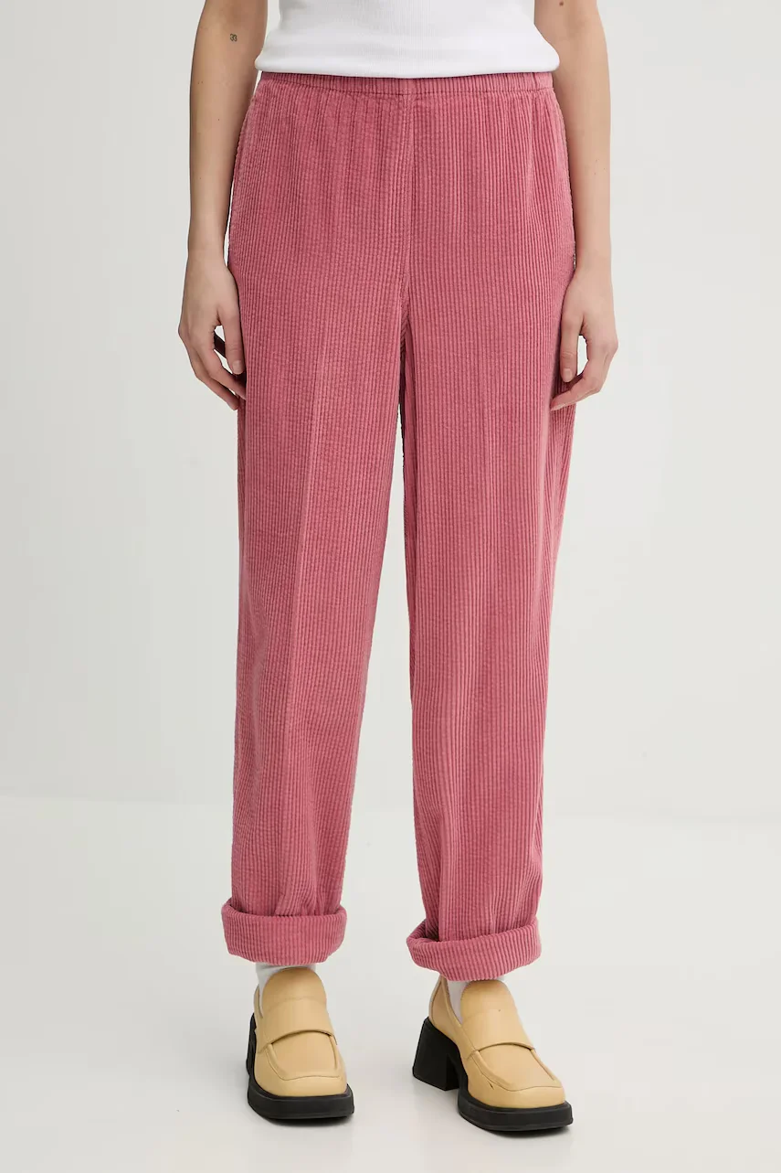 American Vintage pantaloni pentru femei din catifea reiată