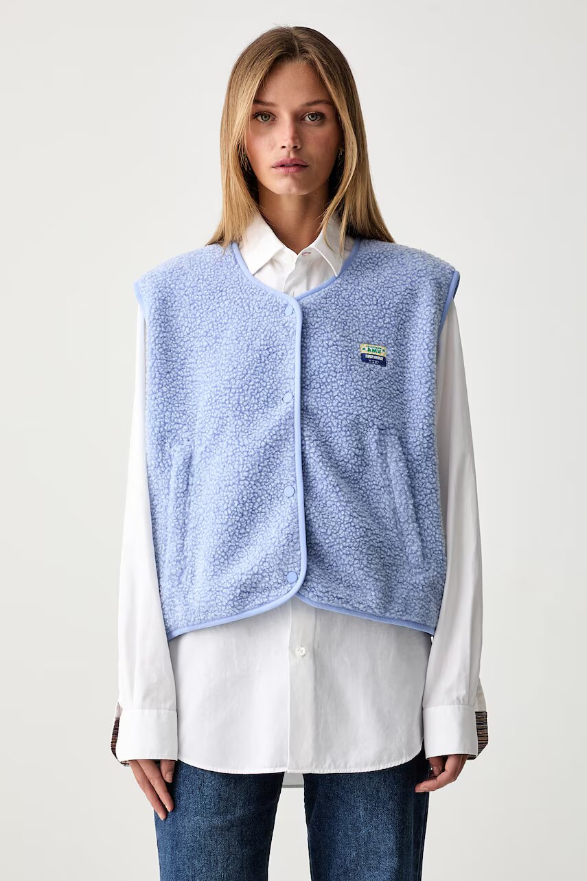 American Vintage vestă pentru femei din polar