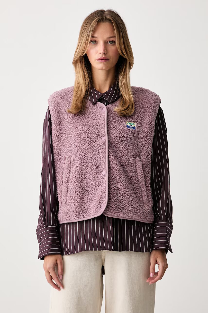 American Vintage vestă pentru femei din polar