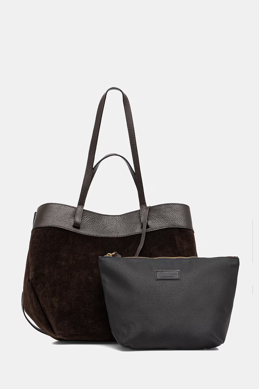 Answear.LAB geantă shopper pentru femei din piele întoarsă