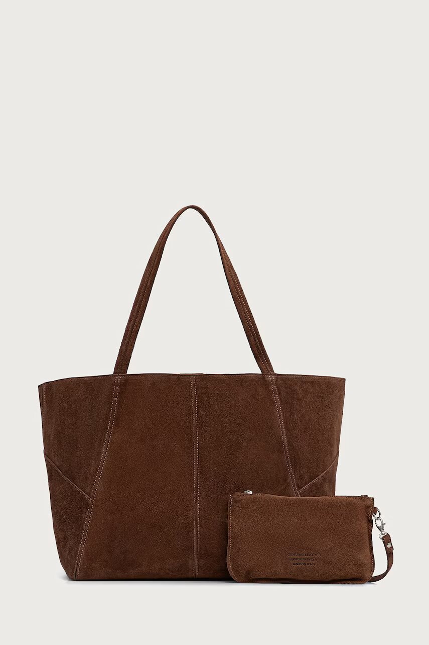 Answear.LAB geantă shopper pentru femei din piele întoarsă