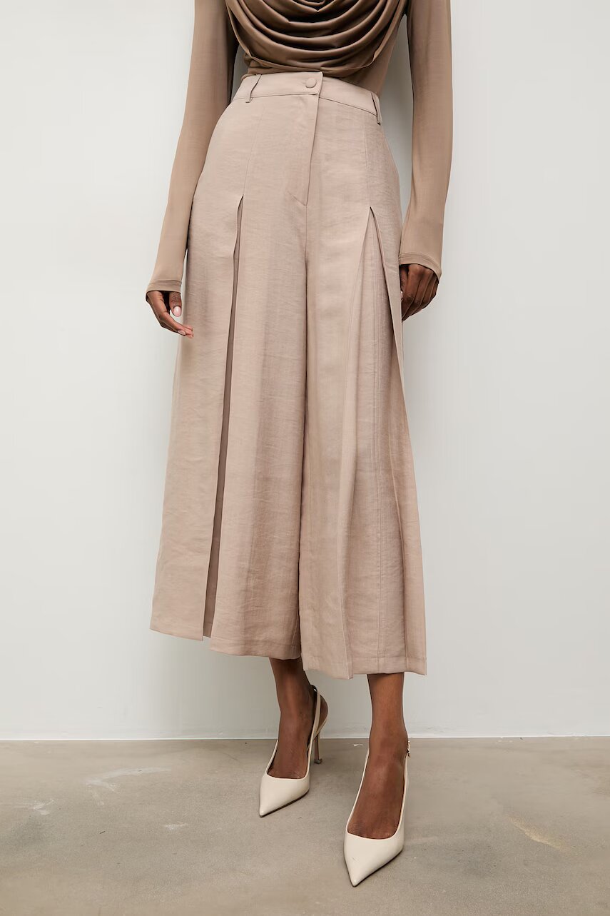 Answear.LAB pantaloni culottes pentru femei cu lyocell