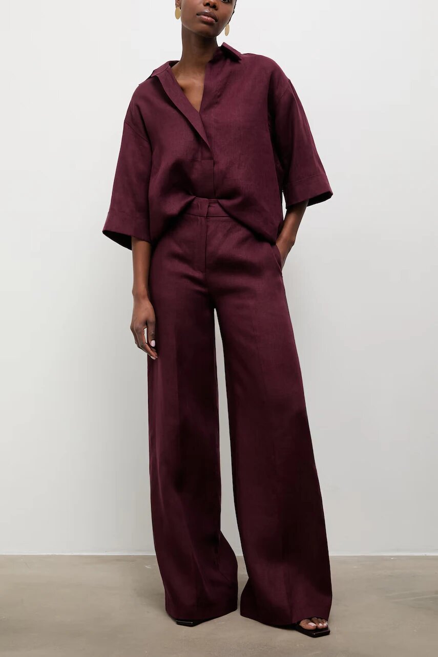 Answear.LAB pantaloni pentru femei din in