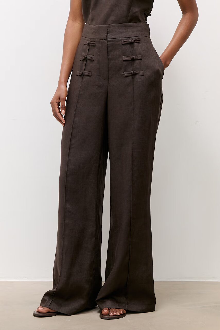 Answear.LAB pantaloni pentru femei din in