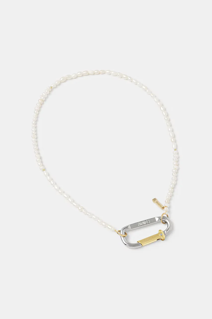 Aries colier Mini Carabiner Pearl Necklace