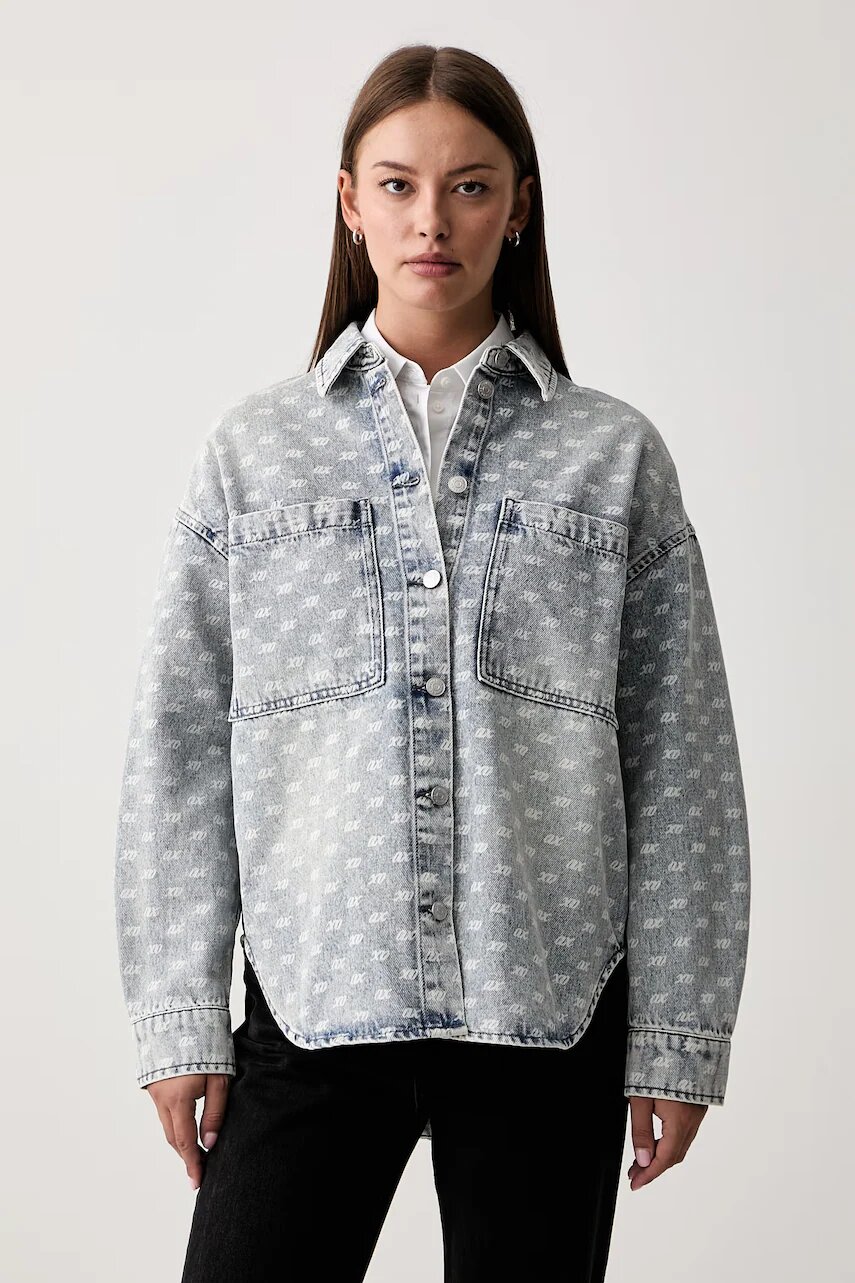 Armani Exchange cămașă de damă din denim
