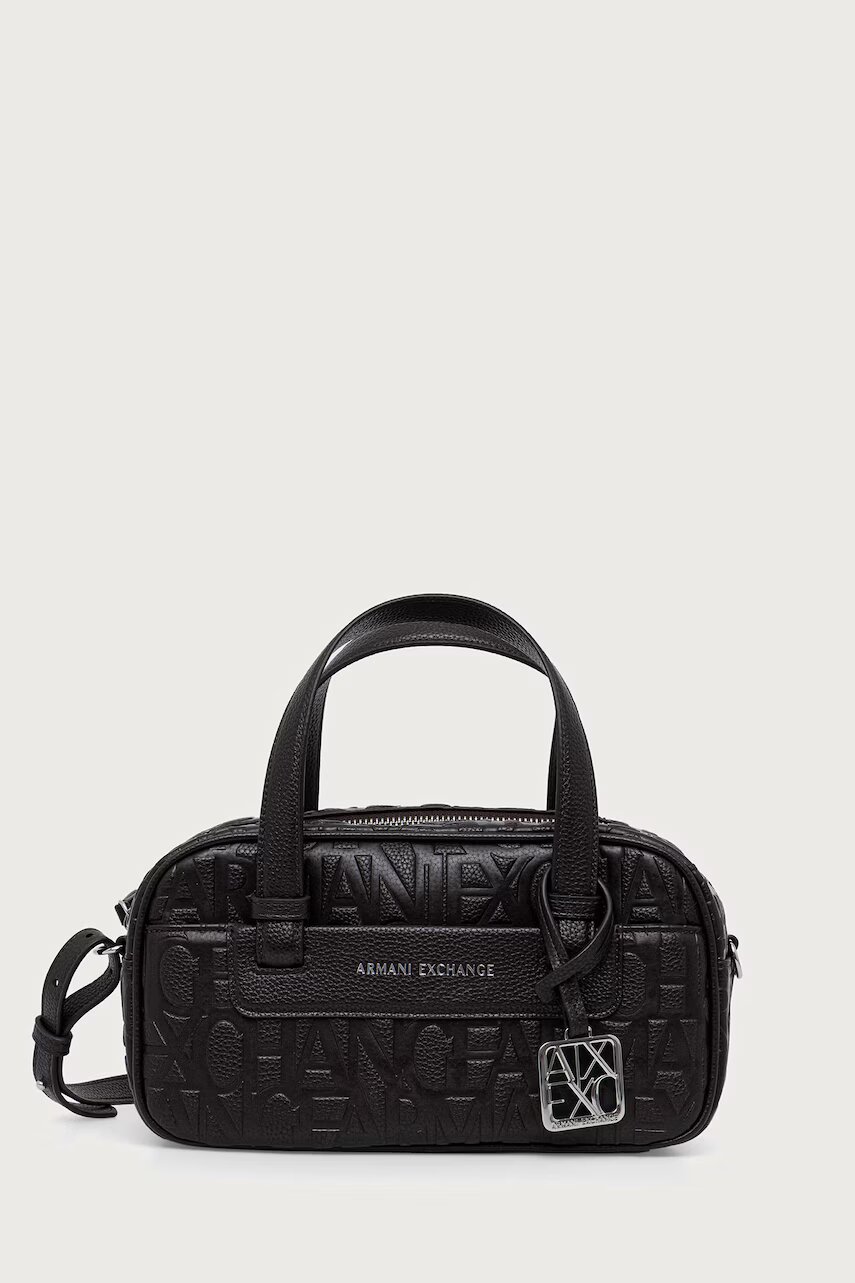 Armani Exchange geantă baguette pentru femei cu imitație de piele