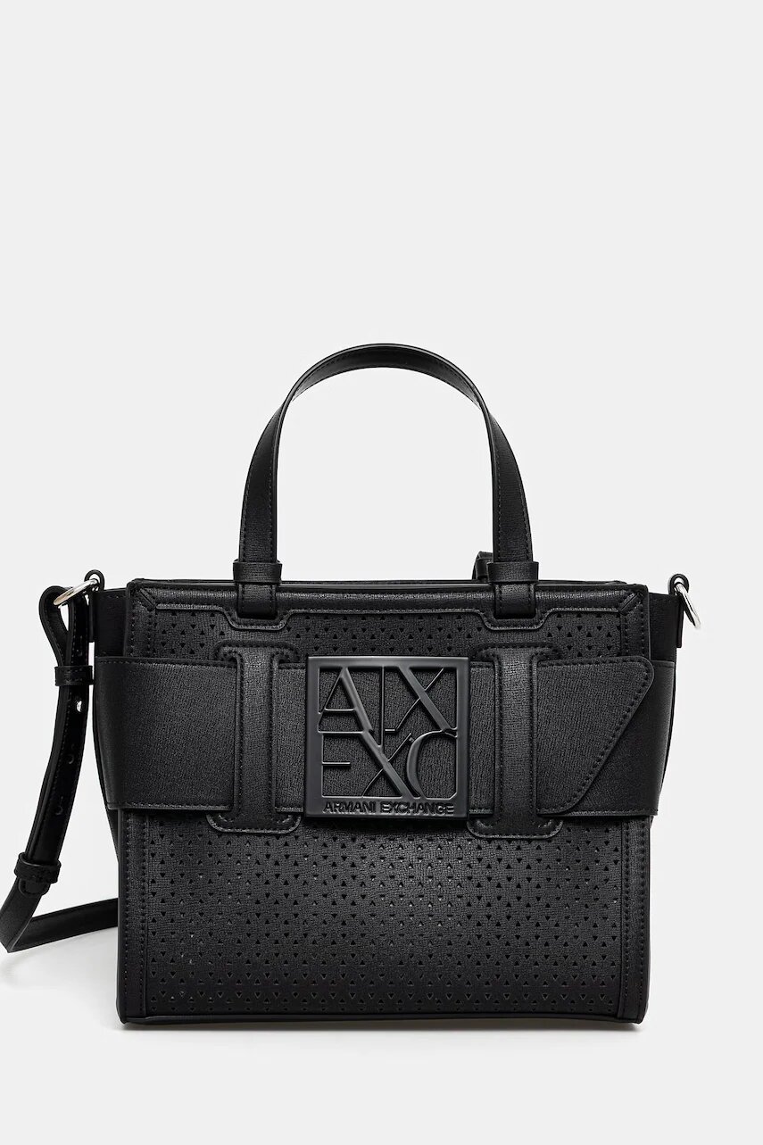 Armani Exchange geantă crossbody pentru femei cu imitație de piele