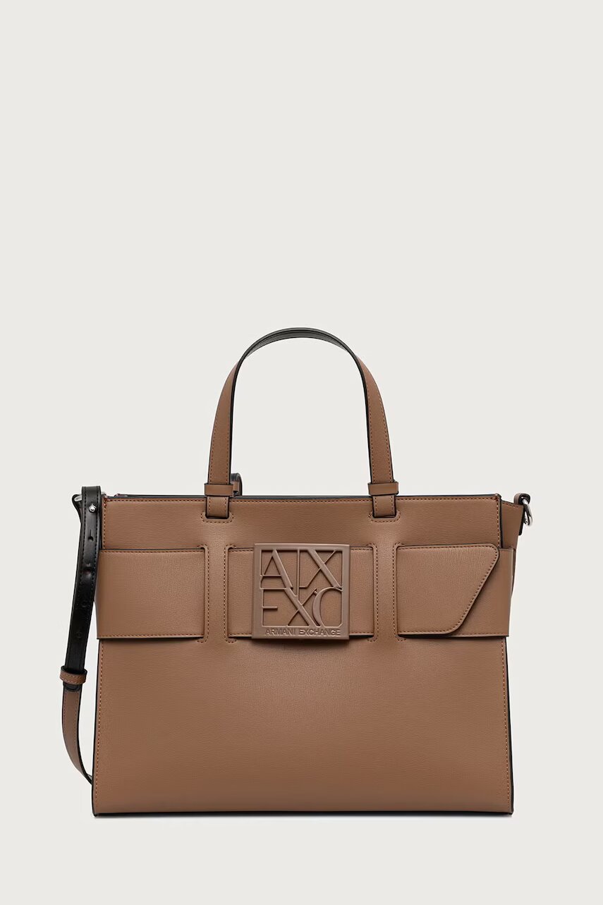 Armani Exchange geantă pentru femei cu imitație de piele