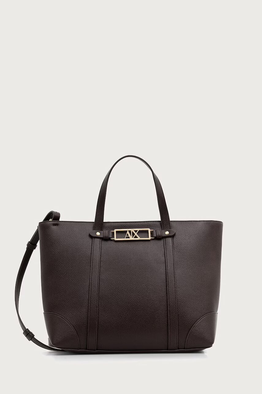 Armani Exchange geantă shopper pentru femei cu imitație de piele