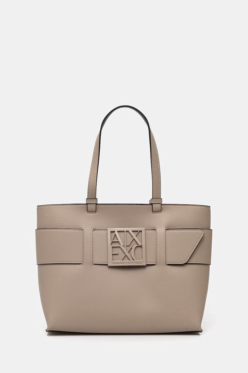 Armani Exchange geantă shopper pentru femei cu imitație de piele