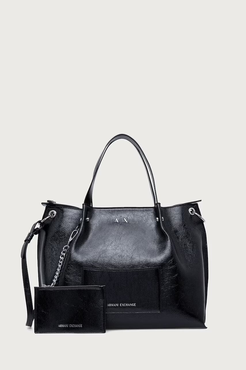 Armani Exchange geantă shopper pentru femei cu imitație de piele