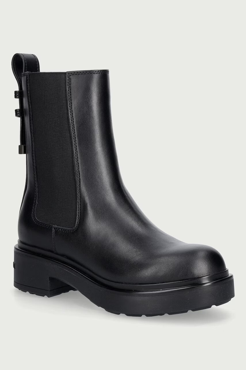 Armani Exchange ghete scurte pentru femei din piele