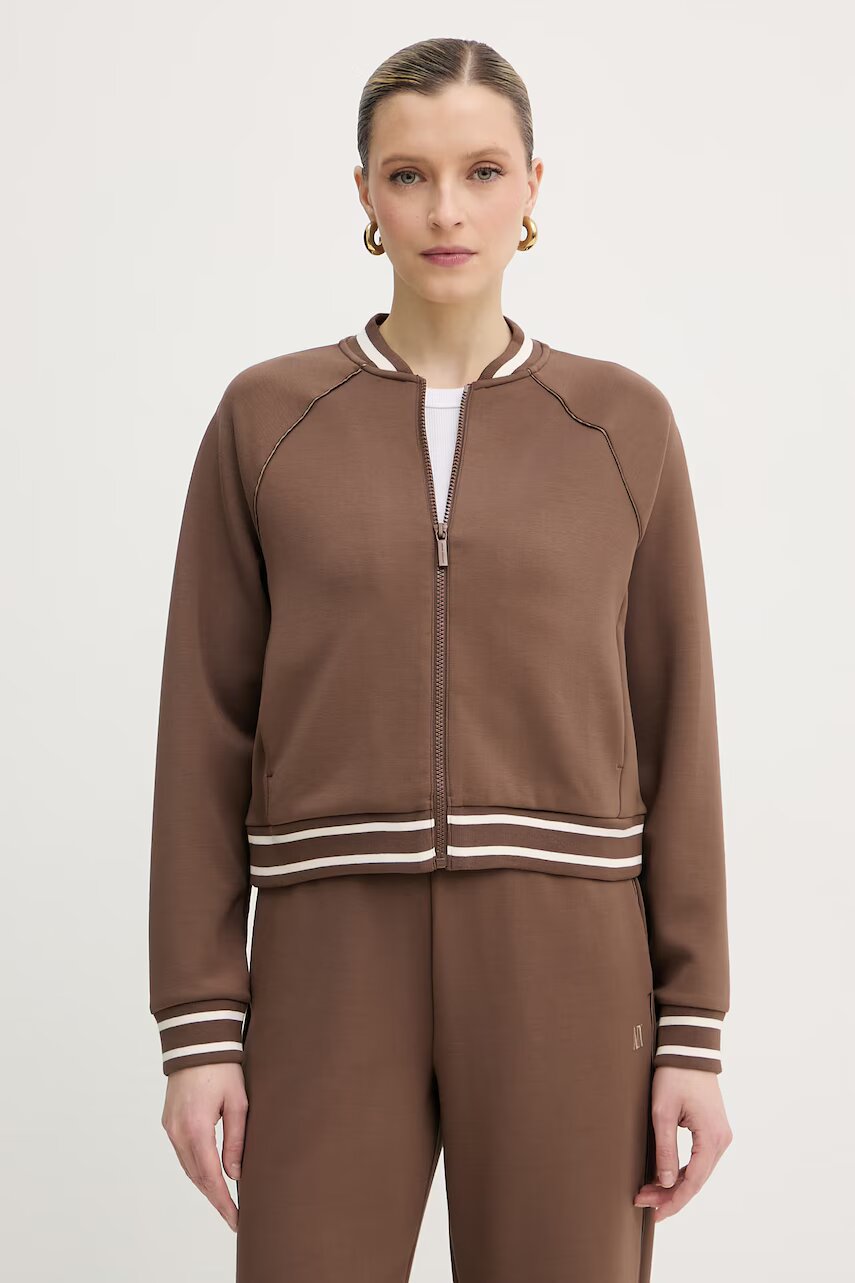 Armani Exchange hanorac cu fermoar pentru femei