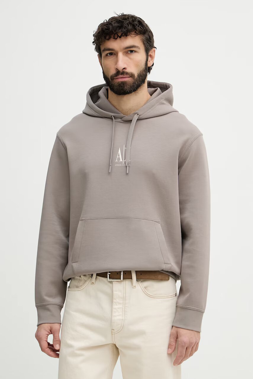 Armani Exchange hanorac cu glugă pentru bărbați cu bumbac