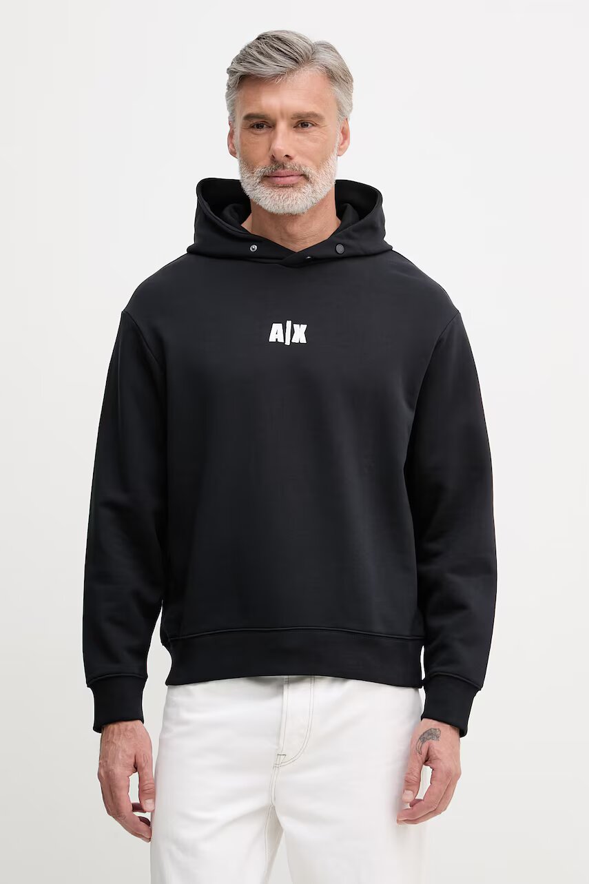 Armani Exchange hanorac cu glugă pentru bărbați din bumbac