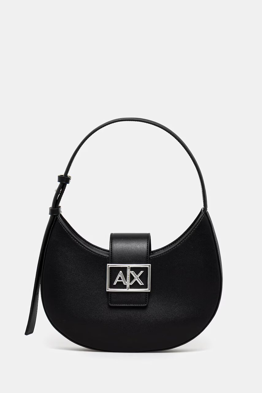 Armani Exchange hobo bag pentru femei cu imitație de piele