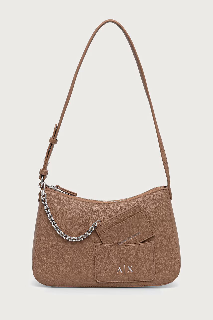 Armani Exchange hobo bag pentru femei cu imitație de piele