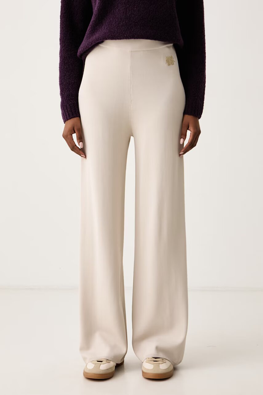 Armani Exchange pantaloni pentru femei cu vâscoză