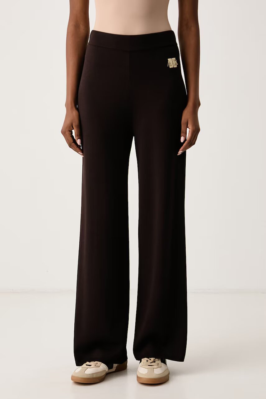 Armani Exchange pantaloni pentru femei cu vâscoză