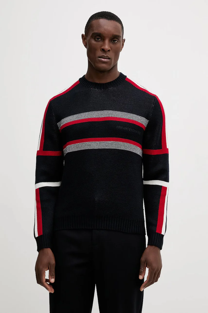 Armani Exchange pulover din amestec de lână