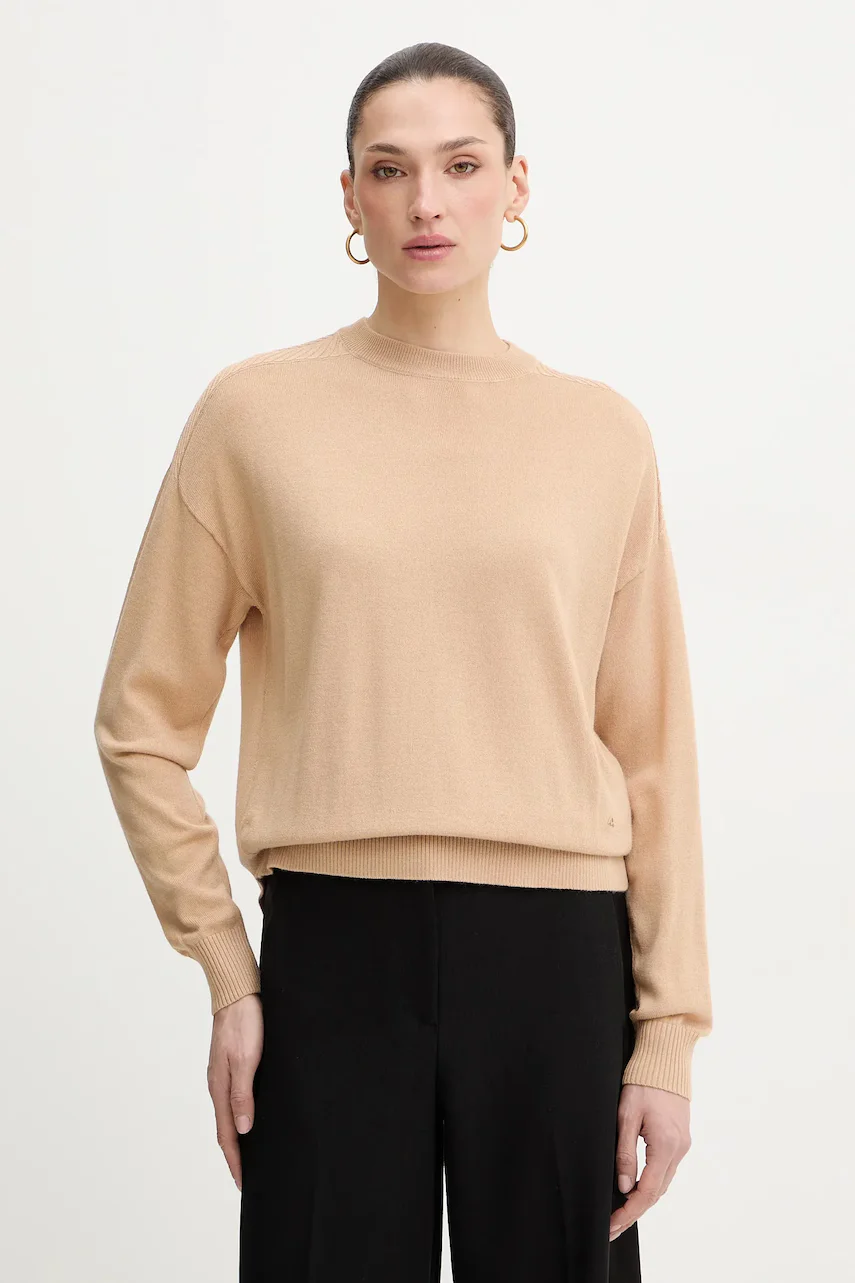 Armani Exchange pulover din amestec de lână