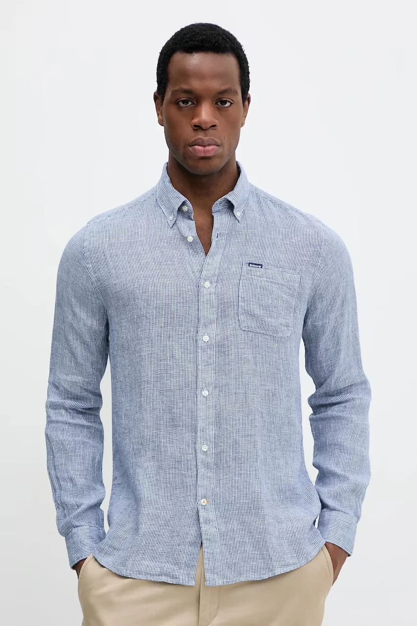 Barbour cămașă de in Linton Tailored Shirt