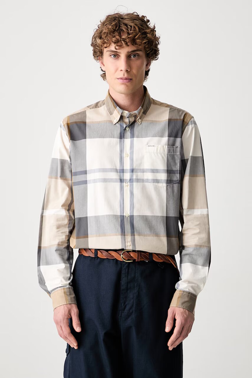 Barbour cămașă pentru bărbați din bumbac Harris Tailored Shirt