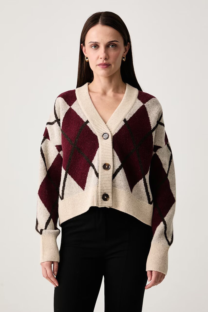 Barbour cardigan pentru femei cu lână Harleigh